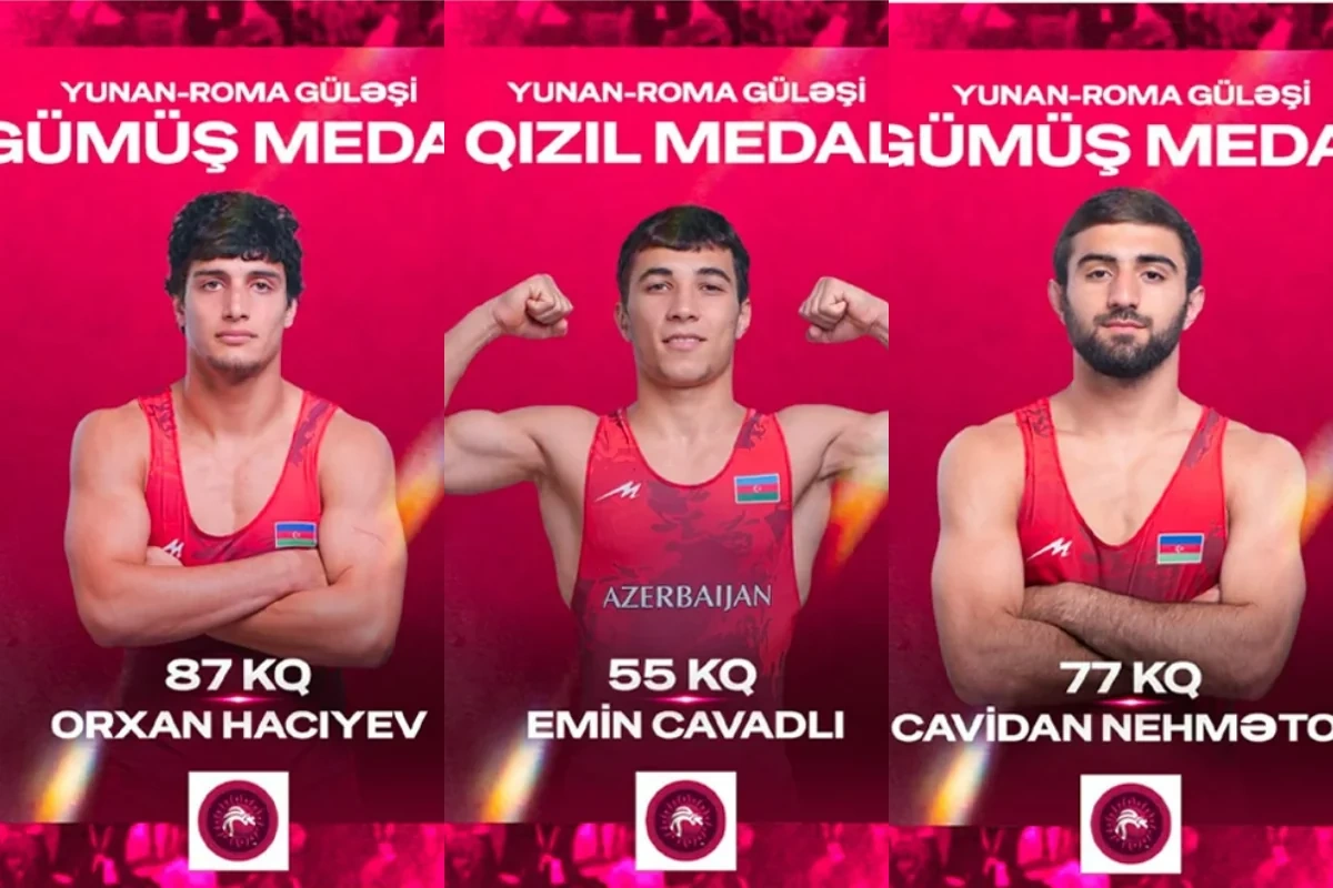 Azərbaycan güləşçiləri Avropa çempionatına üç medalla başlayıblar