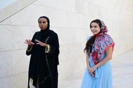 Leyla Əliyeva Luvr Əbu-Dabi muzeyini və İbrahim Ailə Evini ziyarət edib - FOTO