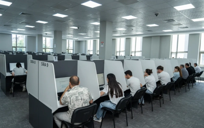 Dövlət icra məmuru olmaq istəyən şəxslər üçün test imtahanı keçirilib