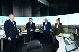 Prezident Milli Aviasiya Akademiyasında Beynəlxalq Təlim Mərkəzinin açılışında iştirak edib - FOTO