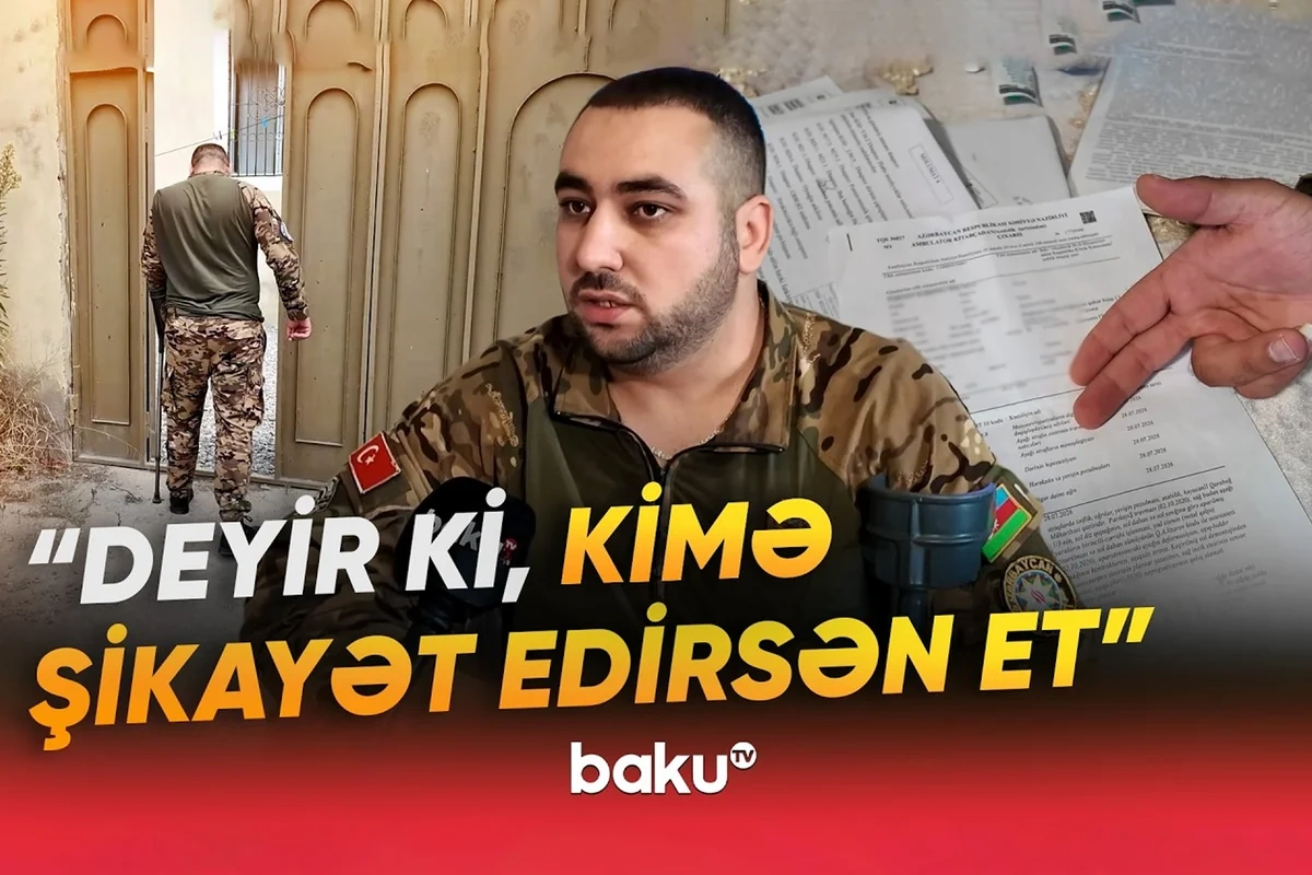 Döyüşdə ayaqlarından yaralandı, indi əlillik ala bilmir: Qazi ilə xəstəxana arasında QALMAQAL - VİDEO