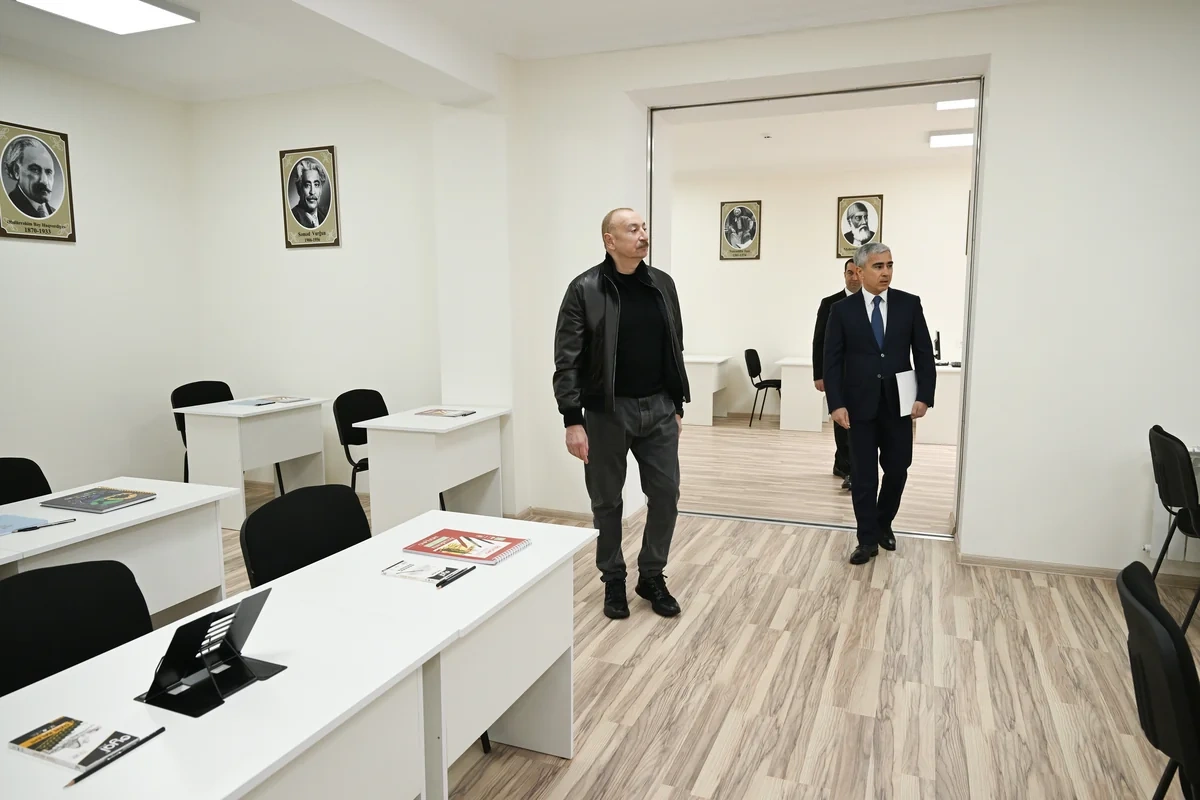 Prezident İlham Əliyev Şamaxı Avropa liseyinin yeni binasının açılışında iştirak edib - FOTO