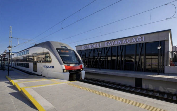 Regionlara gedən sərnişin qatarları Dərnəgüldə də dayanır