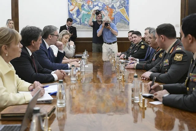 Aleksandr Vuçiç Zakir Həsənovu qəbul etdi - FOTO