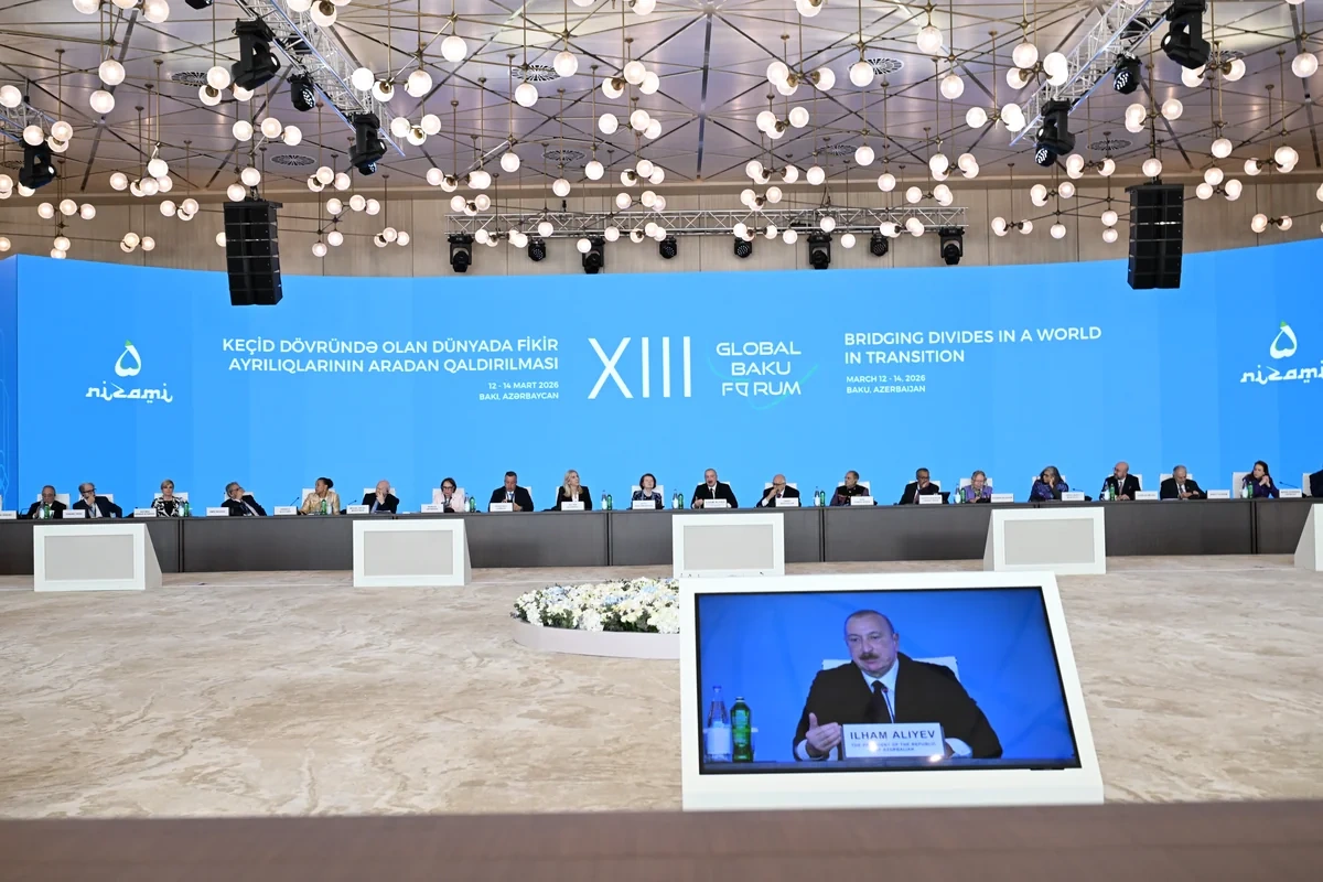 İlham Əliyev XIII Qlobal Bakı Forumunun açılış mərasimində çıxış edib - YENİLƏNİB + FOTO