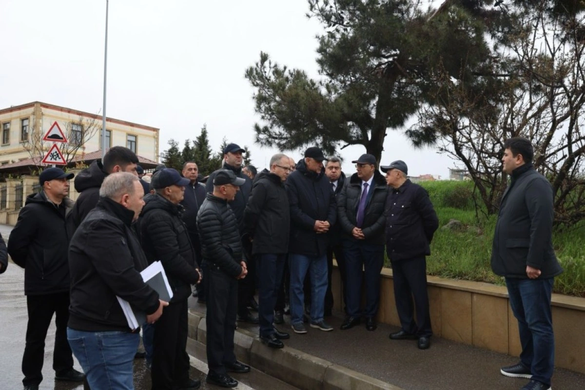 Kəmaləddin Heydərov Badamdarda sürüşmə sahəsinə baxış keçirib - VİDEO - FOTO