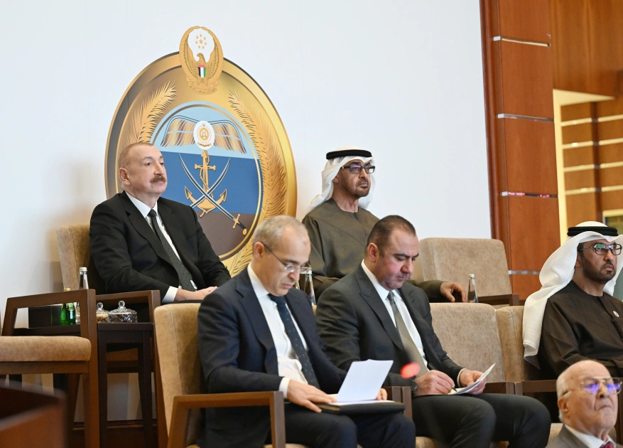 Azərbaycan və BƏƏ prezidentləri Əbu-Dabidə “Sülh Qalxanı – 2026” birgə əməliyyat-taktiki təlimini izləyiblər - FOTOLAR