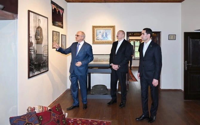 Prezidentlər Şuşada Bülbülün ev-muzeyində oldular – FOTOLAR