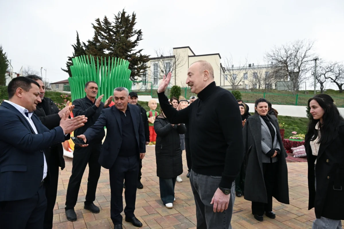İlham Əliyev və xanımı Xocavənddədir - FOTOLAR