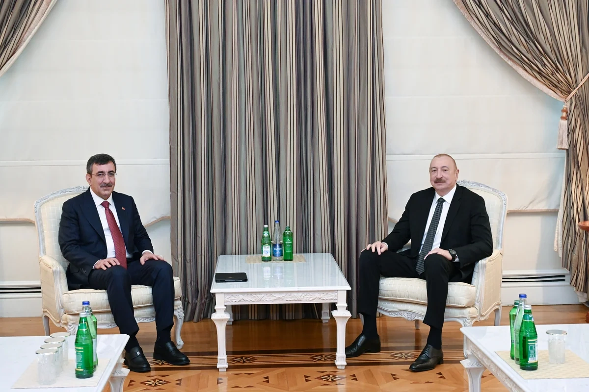 İlham Əliyev Cevdet Yılmazın başçılıq etdiyi nümayəndə heyətini qəbul etdi - FOTO