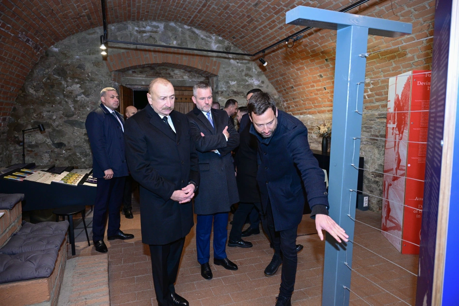 Azərbaycan və Slovakiya prezidentləri Bratislavada Devin qəsrində olublar - FOTO