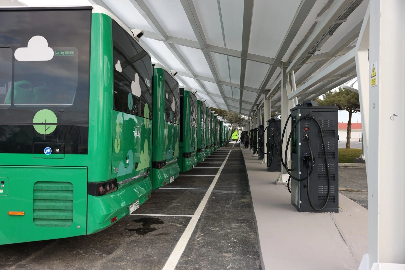 “Albalılıq elektrik avtobus deposu” istifadəyə verildi - FOTO