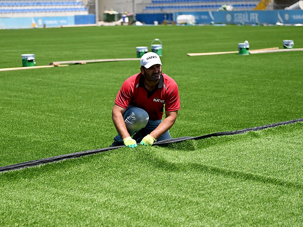 Bayıl stadionunda son vəziyyət - FOTO