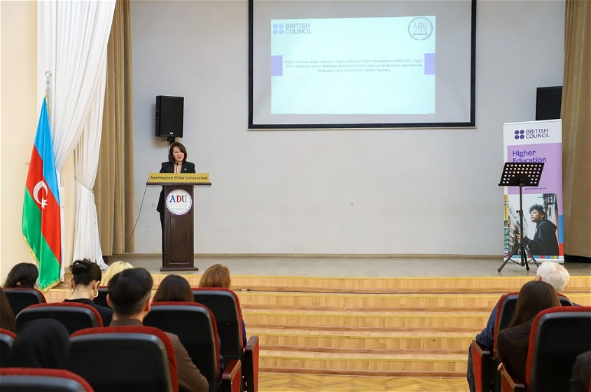 ADU-da “Gələcəyin İngilis Dili (Future English)” layihəsinin yekunlarına həsr olunmuş tədbir keçirilib - FOTO