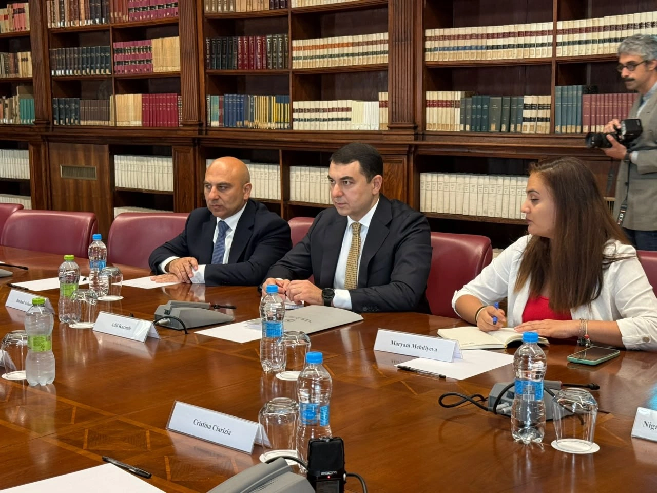 Adil Kərimli italiyalı həmkarı ilə müzakirələr apardı - FOTOLAR