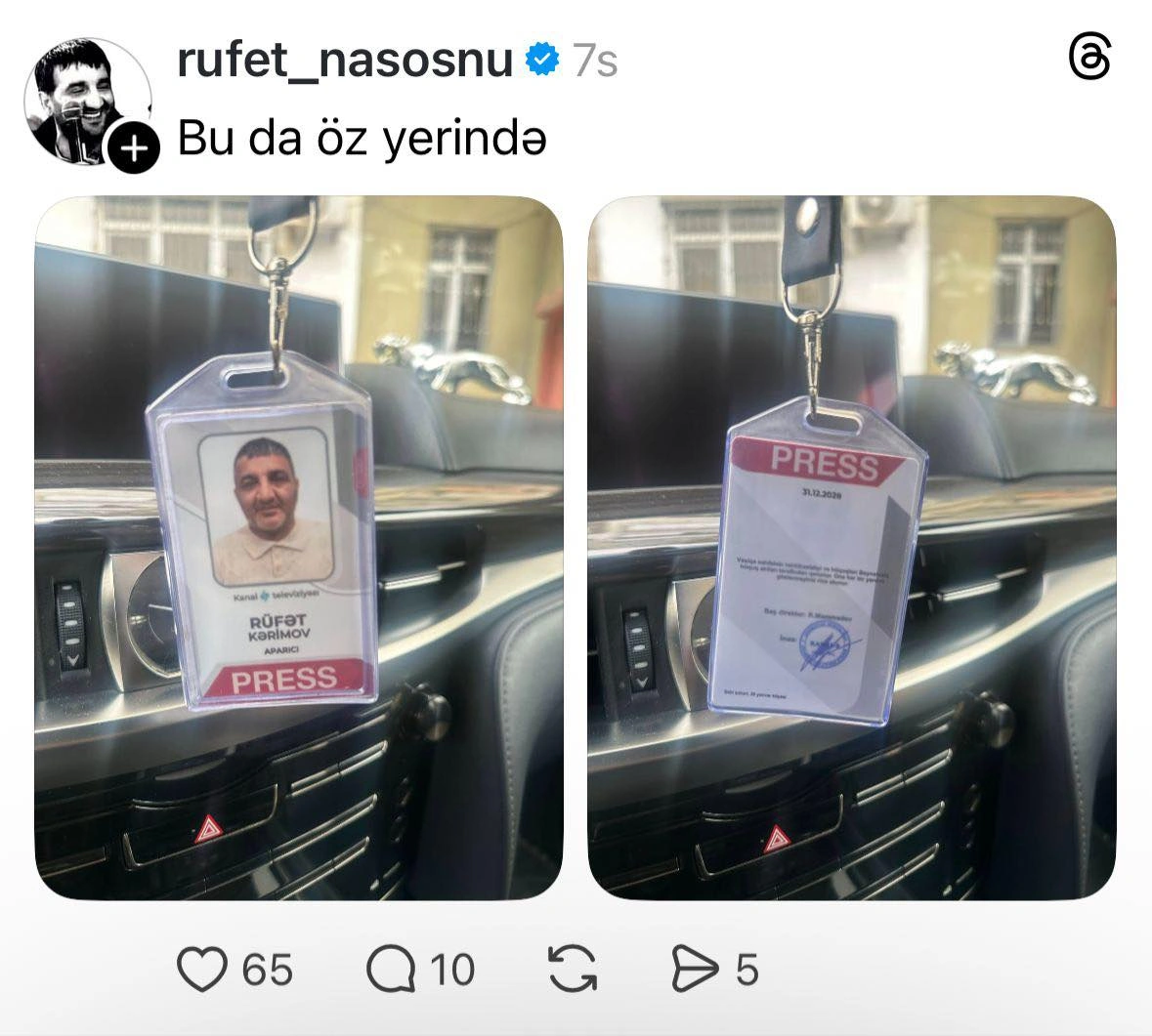 Rüfət Nasosnunun verilişi bağlandı