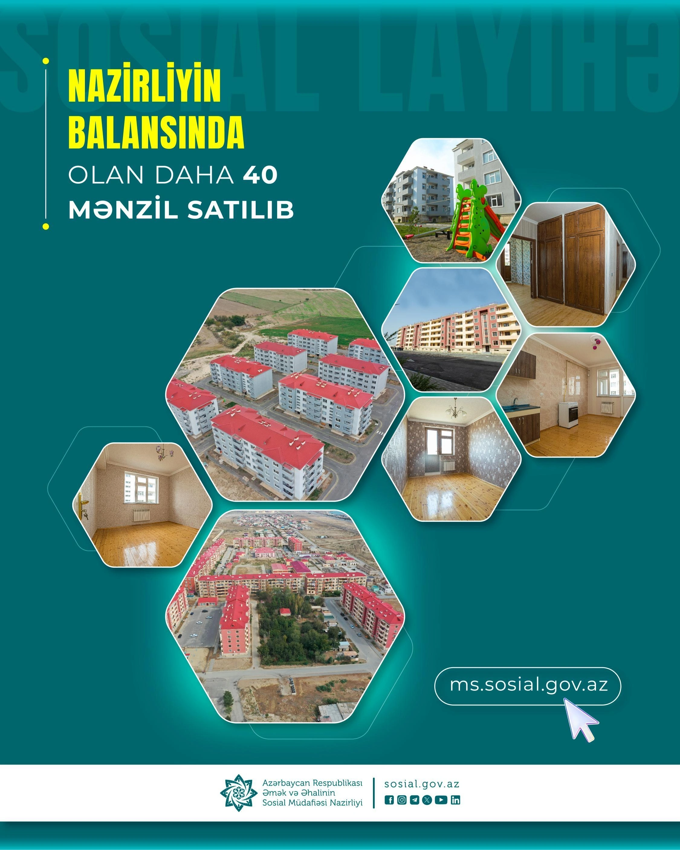 Nazirliyin sosial layihəsi üzrə daha 40-dək mənzil satılıb