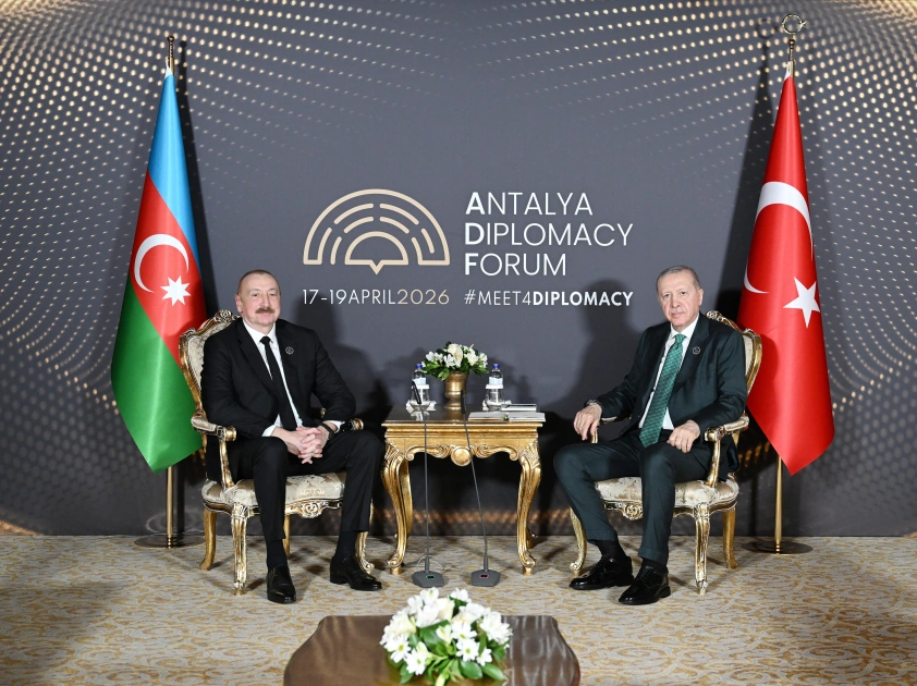 Antalyada İlham Əliyevlə Rəcəb Tayyib Ərdoğanın görüşü keçirilib - FOTO - YENİLƏNİB
