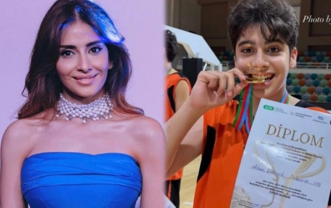 Oğlu Leyla Quliyevanı belə sevindirdi - FOTO