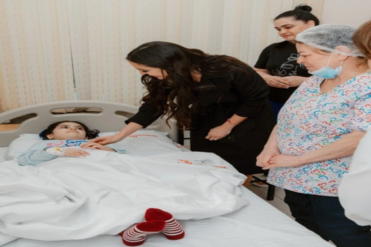Leyla Əliyeva Respublika Pediatriya Mərkəzinin Nərimanov Uşaq Klinik Xəstəxanasını ziyarət edib - FOTO