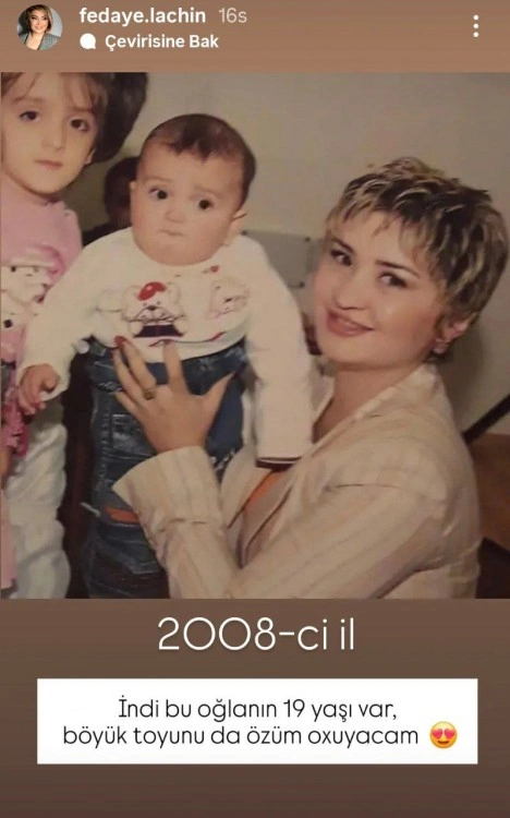 Fədayə Laçının 17 il əvvəlki FOTOsu
