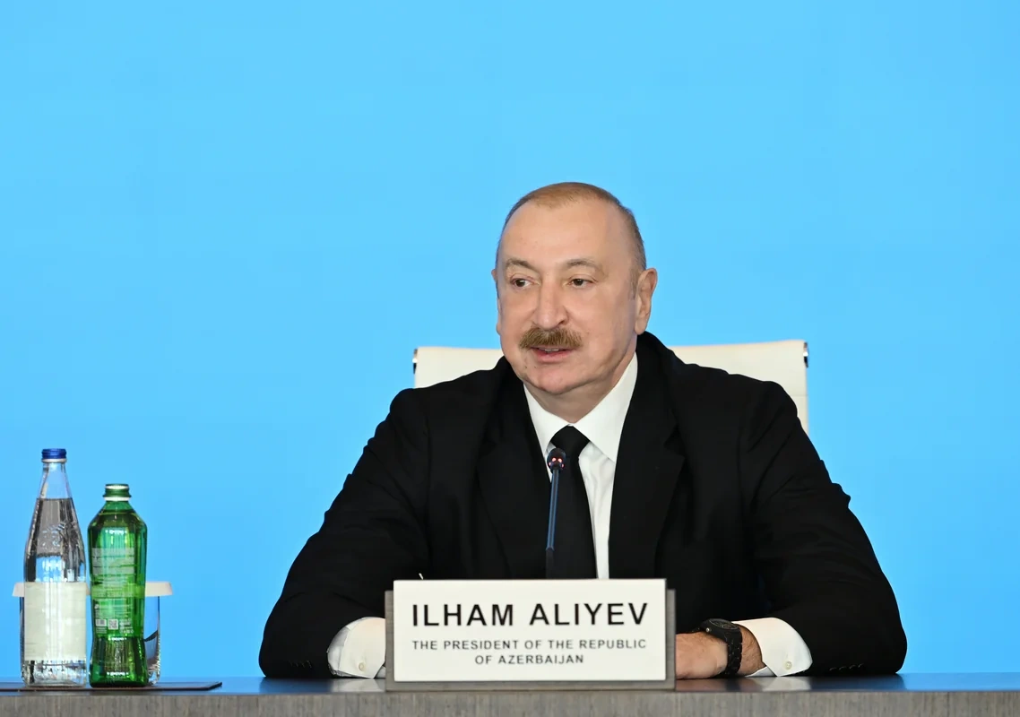 İlham Əliyev XIII Qlobal Bakı Forumunun açılış mərasimində çıxış edib - YENİLƏNİB + FOTO