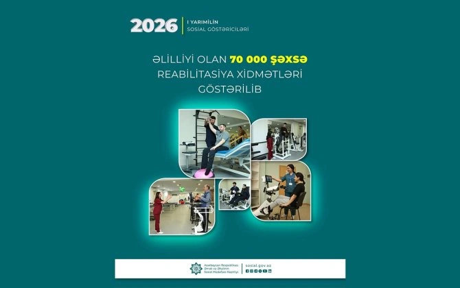Əlilliyi olan 70 min şəxsə reabilitasiya xidmətləri göstərilib
