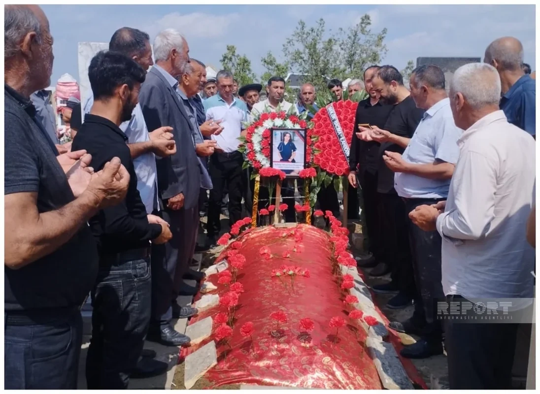 Xarkovda ölən azərbaycanlı tələbə dəfn edildi - FOTO