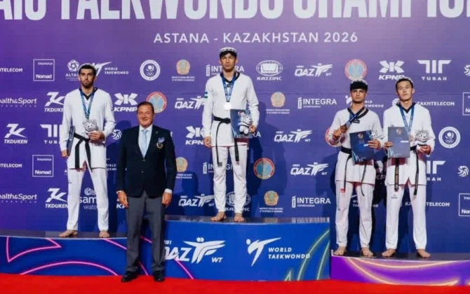 Azərbaycan taekvondoçuları Qazaxıstanda beynəlxalq çempionatda 3 medal qazanıblar