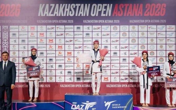 Azərbaycanlı taekvondoçu Astanada qızıl medal qazandı - FOTO