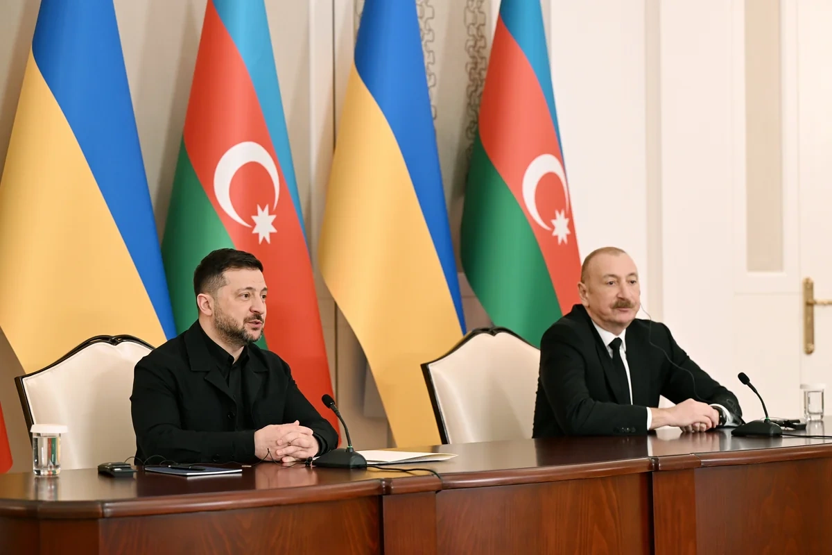 Azərbaycan və Ukrayna prezidentləri mətbuata bəyanatlarla çıxış ediblər - YENİLƏNİB + FOTO
