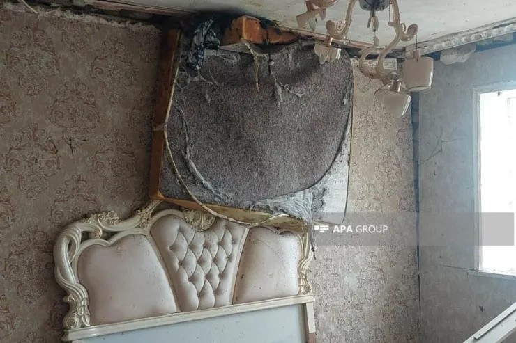 Gəncədə evdə partlayış oldu - Xəsarət alan var