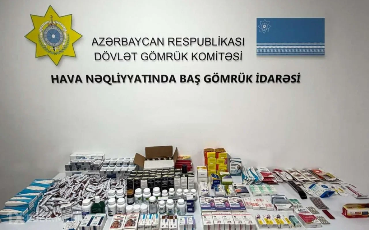 Təbrizdən Bakıya gələn sərnişinlərin baqajından külli miqdarda dərman və siqaret aşkarlandı