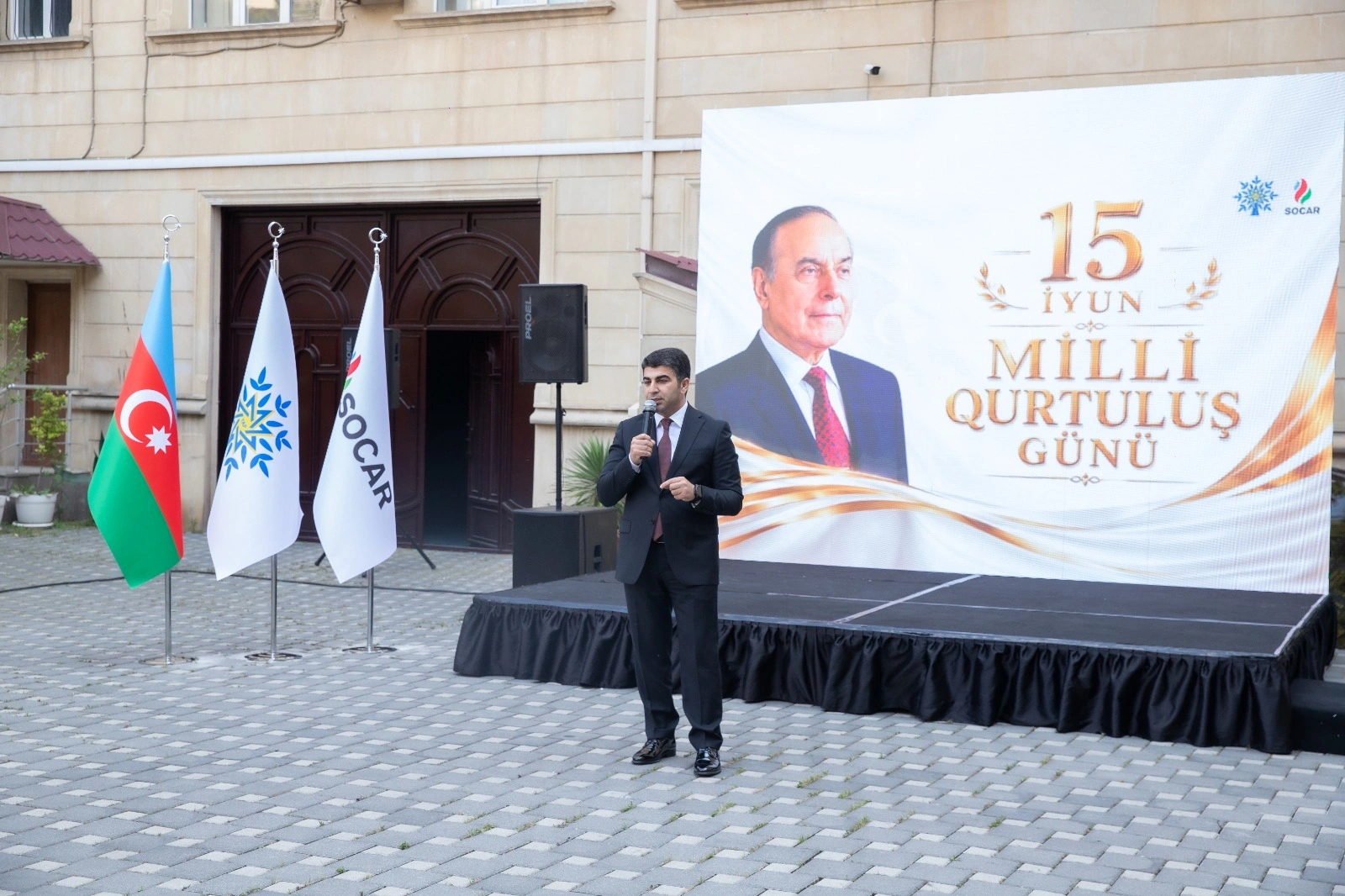YAP Nərimanov və SOCAR 15 iyun Milli Qurtuluş Günü ilə bağlı tədbir keçirdi - FOTOLAR