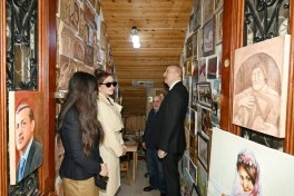 İlham Əliyev Bakının İslam Səfərli küçəsinin yenidənqurmadan sonra açılışında iştirak edib - FOTO