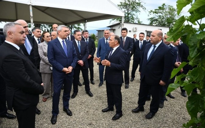 Xocalının Daşbulaq kəndində baramaçılığın inkişafı üçün yaradılmış infrastruktura baxış keçirilib - FOTO