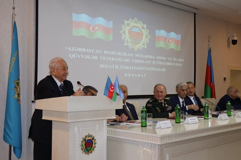 Müharibə, Əmək və Silahlı Qüvvələr Veteranları Təşkilatında hesabat yığıncağı keçirilib