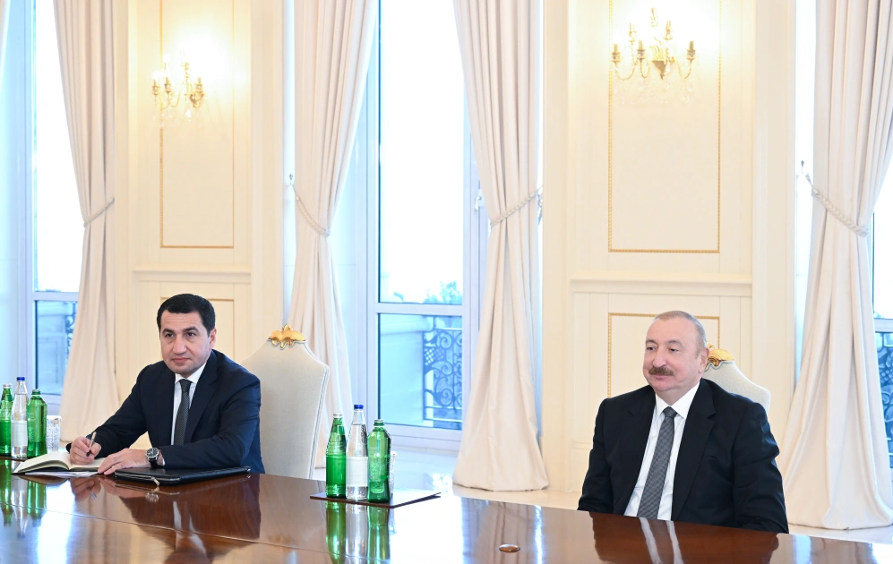 İlham Əliyev ABŞ nümayəndə heyətini qəbul etdi - FOTOLAR