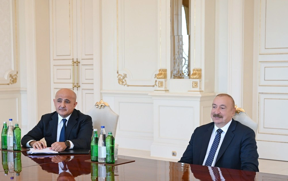 Prezident “Global Infrastructure Partners” şirkətinin rəhbərini qəbul etdi - FOTOLAR
