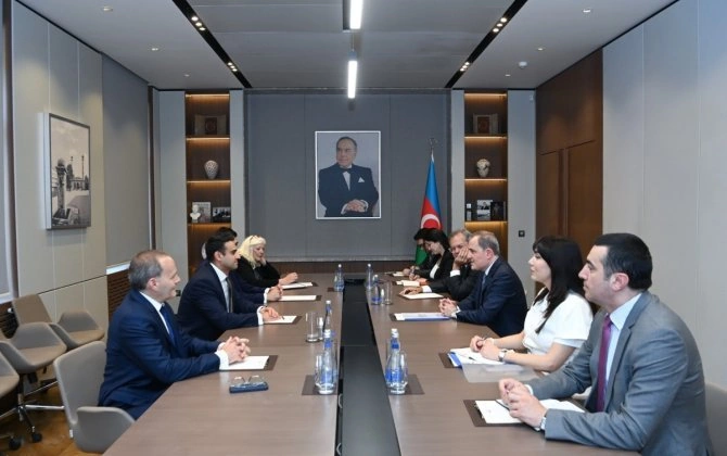 Ceyhun Bayramov Abraham Hamade ilə TRIPP layihəsini müzakirə edib - FOTO