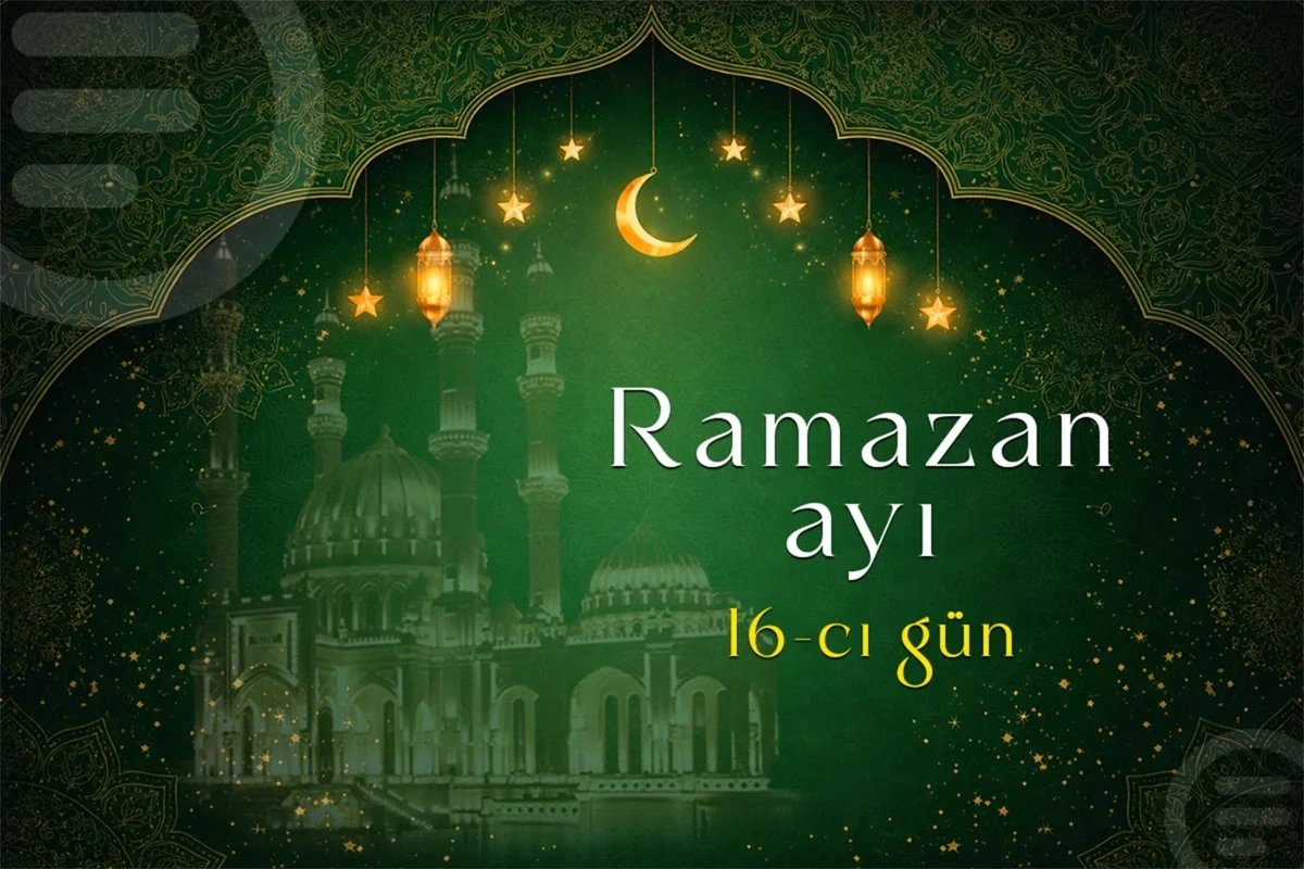 Ramazan ayının on altıncı gününün iftar vaxtı - FOTO