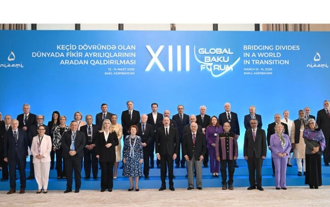 İlham Əliyev XIII Qlobal Bakı Forumunun açılış mərasimində iştirak edir
