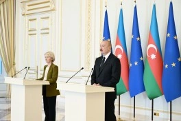 İlham Əliyev və Ursula Fon der Lyayen mətbuata bəyanatlarla çıxış ediblər - YENİLƏNİB - VİDEO - FOTO