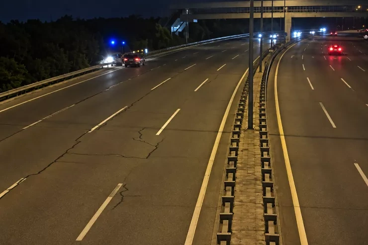 Aeroport yolunda baş verən qəzanın anbaan görüntüləri - VİDEO