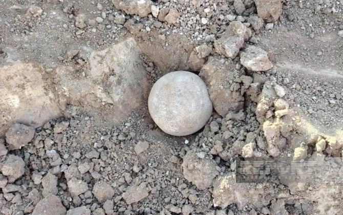 Cəlilabadda Cənubi Qafqaz üçün analoqu olmayan daş kürə aşkar edilib - FOTO