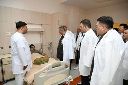 MN rəhbərliyi Baş Klinik Hospitalda olub - FOTO