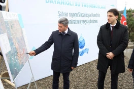 Şabranın Sincanboyad kəndində yüzlərlə sakin içməli su ilə təmin olunub - FOTO