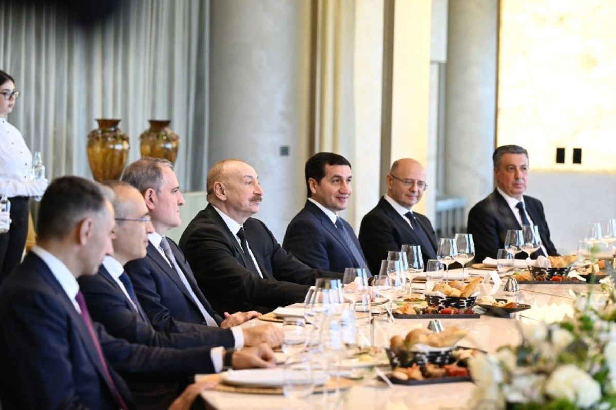 Gürcüstanda Azərbaycan Prezidentinin şərəfinə lanç verilib - FOTO