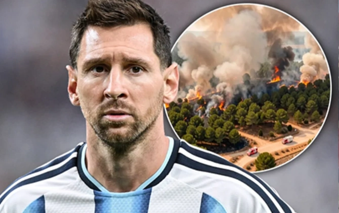 Messi İspaniyadakı meşə yanğınlarından zərər çəkən bölgəyə 80 min avro ianə edib