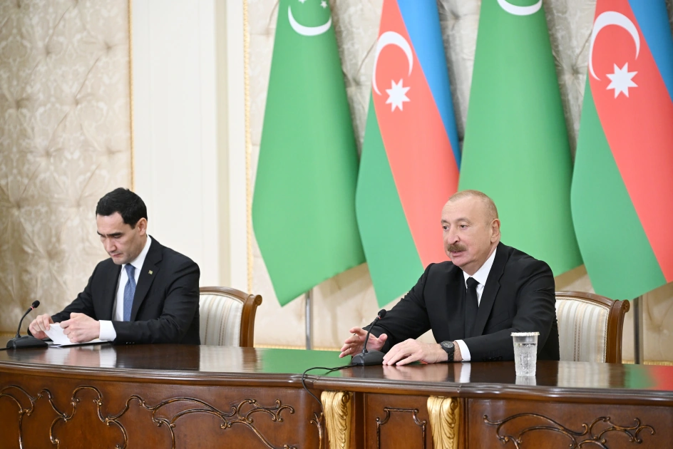 Prezidentlər mətbuata bəyanatlarla çıxış etdilər - FOTO - YENİLƏNİB